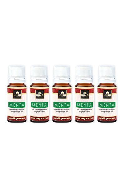 KingAroma Pack of 5 aromatherapy scented oils Mint, Kingaroma, 10 ml