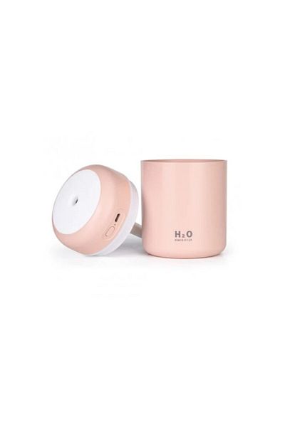 zola Umidificator de aer, pentru birou/camera, cablu USB, roz