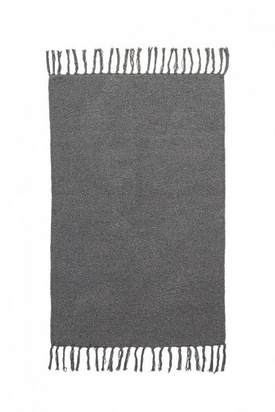 Bizzotto Set of 2 grey cotton rugs Yoshiko 60x90 cm
