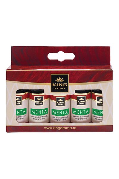 KingAroma Pack of 5 aromatherapy scented oils Mint, Kingaroma, 10 ml