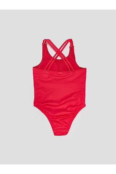 LC Waikiki Lcw Eco Fuchsia Printed Girl's Swimsuit