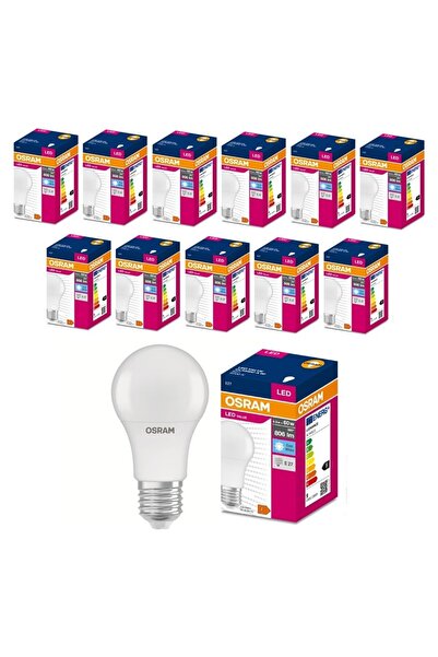 Osram Led 8.5w 6500k 806lm E27 Duy Beyaz Işık Ampul (12 ADET)
