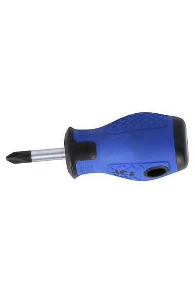 ACE Cushion Grip Magnetic Tip Phillips Screwdriver Blue and Black #2 x 25mm