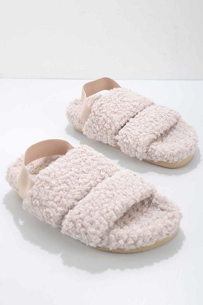 Bambi Beige Women's House Slippers K05665200091