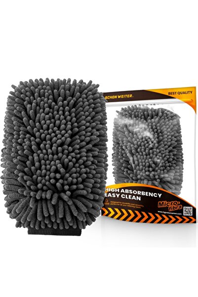 SCHON WEITER Schön Weiter Gri Double Side Makarna Yıkama Eldiveni