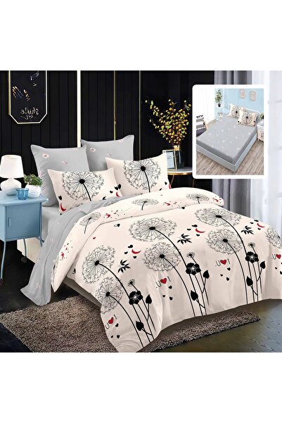 PATONE Finet bed linen, fitted sheet 180x200cm, 6 pieces, double bed, Pucioas...