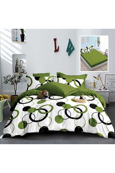 PATONE Finet bed linen, fitted sheet 160x200cm, 6 pieces, double bed, Pucioasa, RAH160-244
