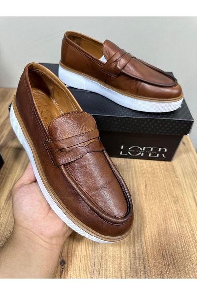 Serhat Özköroğlu Lfr-F083-1 Leather Roller Shoes Tan