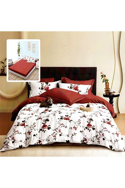 PATONE Finet bed linen, fitted sheet 160x200cm, 6 pieces, double bed, Pucioasa, RAH160-181