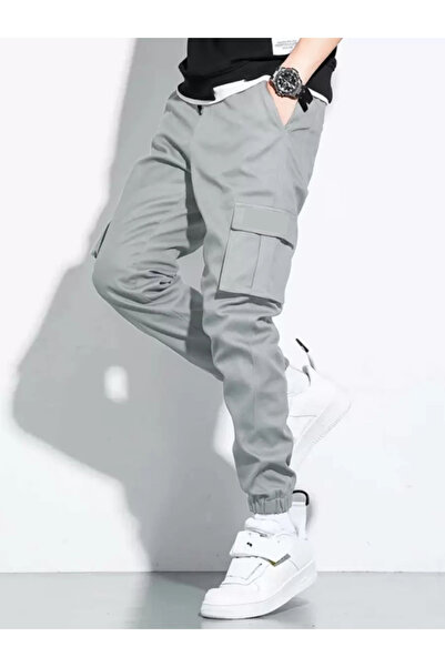 WKM Ανδρικό παντελόνι Cargo Pocket Gabardine Slim Fit