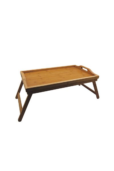 Bien Servi Eco Friendly and Space Saving Bamboo Breakfast Table Brown