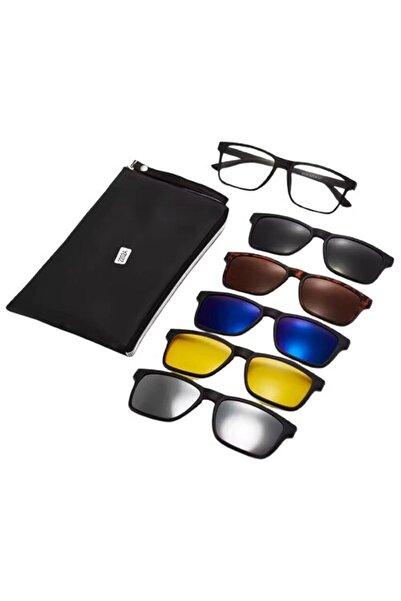 OEM Set of polarized magnetic sunglasses with 5 lenses, unisex