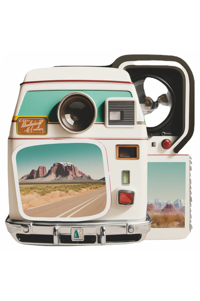 INOVATIX Set de 8 autocolante vintage pentru aparat foto Polaroid, INOVATIX®....