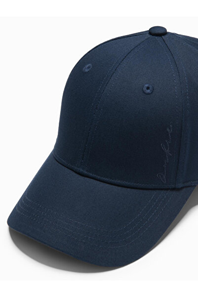 OMBRE Herren Baseballcap mit dekorativer Stickerei - Marineblau V4 OM-ACCS-0102