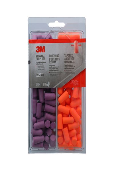 3M 80-Piece Disposable Earplugs