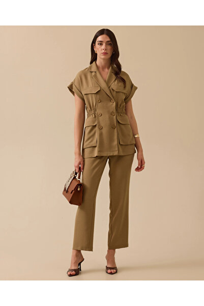 SEÇİL Pantaloni clasici cu talie înaltă și picior îngust