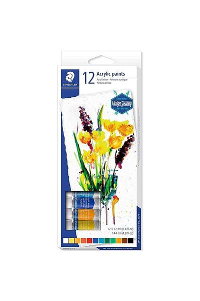Staedtler set de 12 tuburi de culori acrilice