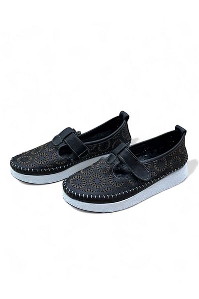PATRON SHOES Genuine Leather Orthopedic Sole Velcro Women's Shoes