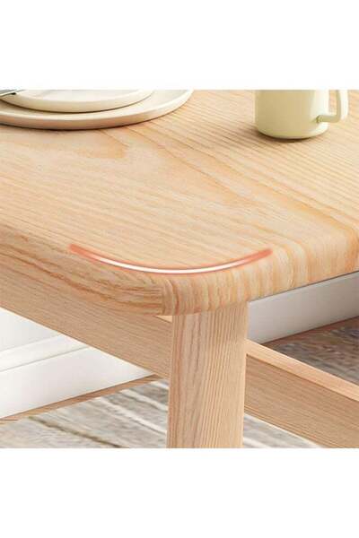 Taimi Brown Modern Dinning Table, Computer Desk, Office Desk, with Solid Wood Legs, 120x80x75cm