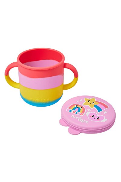 SMIGGLE Rainbow Patterned Silicone Snack Cup 100% Plastic Free
