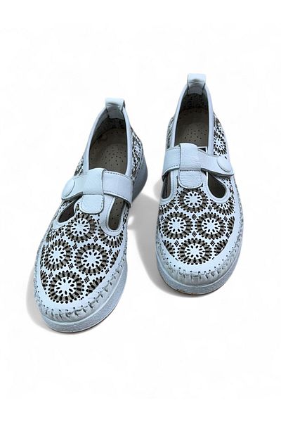 PATRON SHOES Genuine Leather Orthopedic Sole Velcro Women's Shoes