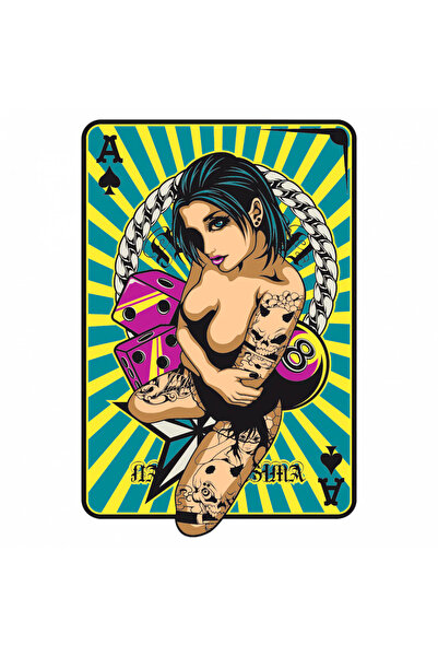 INOVATIX Σετ 8 τεμαχίων, Αυτοκόλλητο Παιγνιόχαρτου, INOVATIX®. 6 εκ.