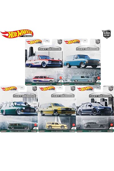 HOT WHEELS - Car Culture Premium Arabalar Fast Wagon 5'li Seri