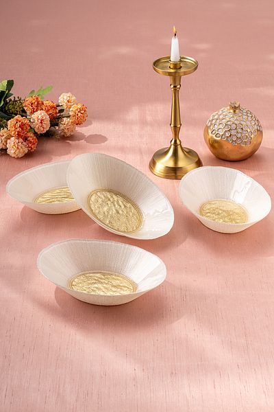 Emsan Golden 4 Piece Glass Gondola 21 cm