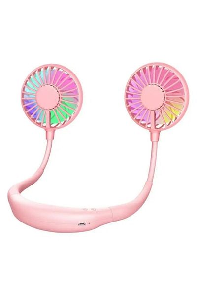 HOZRO Ventilator portabil HOZRO pentru gât, reîncărcabil, silențios și ușor – Răcire personală, hands-free pentru
