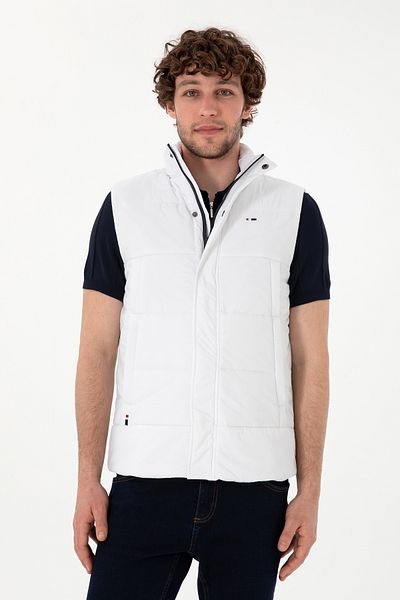 U.S. Polo Assn. Men's White Vest 50299412-Vr013