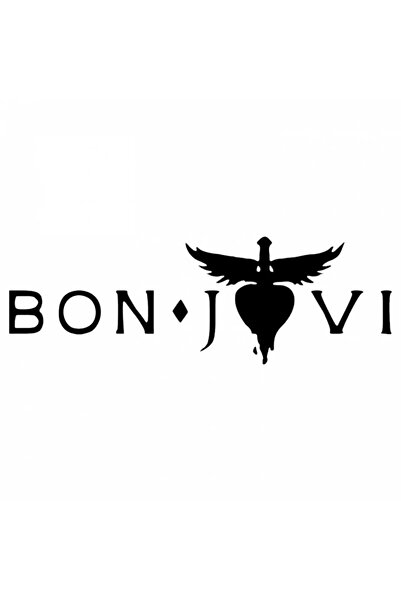 INOVATIX Set de 8 piese, autocolant cu logo-ul Bon Jovi, INOVATIX®. 6 cm