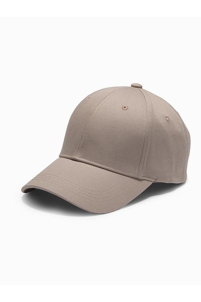 OMBRE Einfarbige Baseballkappe für Herren - Asche V7 OM-ACCS-0105