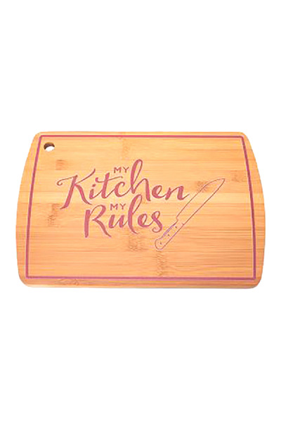 Bien Servi Rectangular Shape Anti Slip Base Sustainable Bamboo Cutting Board Brown