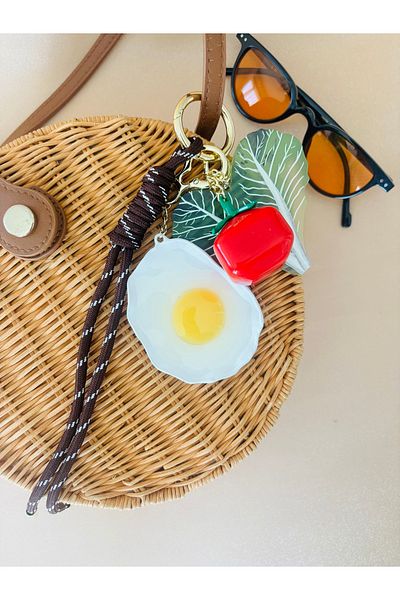 Markiz Takı Tomato Egg Lettuce Bag Charm