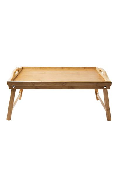 Bien Servi Eco Friendly and Space Saving Bamboo Breakfast Table Brown