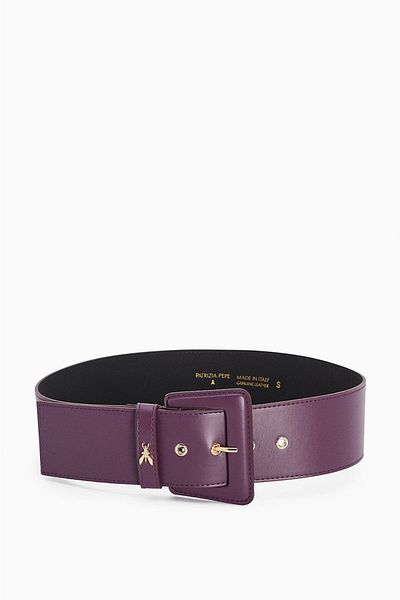 Patrizia Pepe HIGH-WAISTED BELT - PATRIZIA PEPE - PURPLE, S