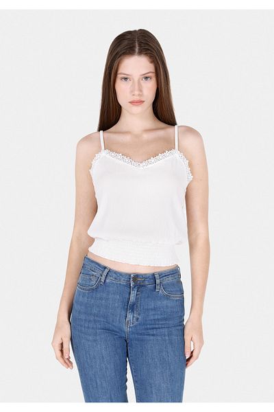 Colin's Regular Fit Women's White Undershirt