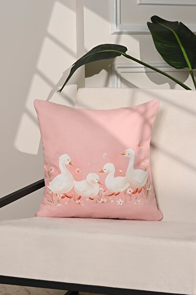 decofav Husă de pernă pentru copii Blush Parade Pink Duck – 43x43cm