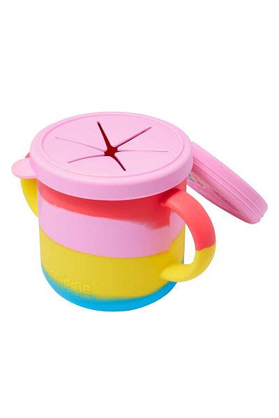 SMIGGLE Rainbow Patterned Silicone Snack Cup 100% Plastic Free
