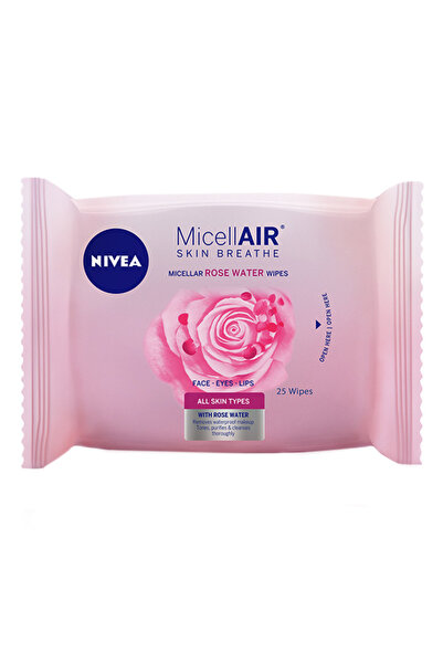 NIVEA Servetele demachiante micelare Nivea Micellair Rose Water, 25 buc