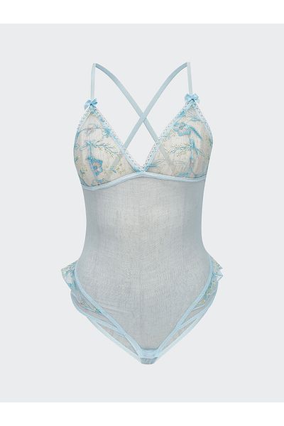 LC Waikiki Babydoll brodat cu decolteu în V