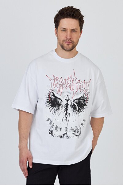 Rocqerx R-5859 Μπλουζάκι μονόχρωμο με λεπτομέρεια προεκτύπωσης