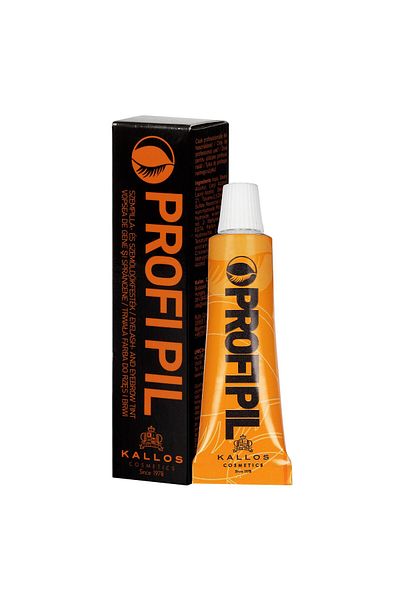 Kallos Cosmetics Vopsea pentru gene si sprancene,Kallos Profi Pill, maro, 15 ml