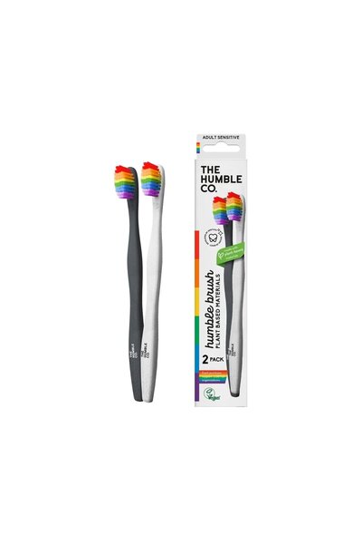 The Humble Co. Ekstra Yumuşak Bitki Bazlı 2'li Diş Fırçası - Proud
