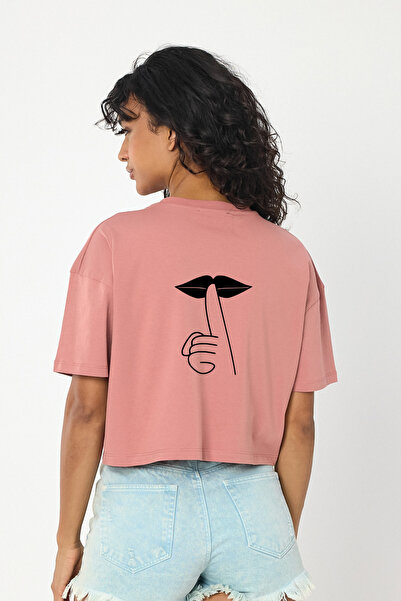 Windy Island Γυναικείο μπλουζάκι με λαιμόκοψη με τύπωμα με κομμένο λαιμό