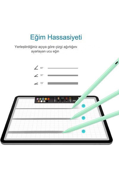 gökmer آيباد A16 شريحة 11 قلم آيباد متوافق مع الجيل 2025، لا يكشف عن الانحدار، ورسم بسمك متغير