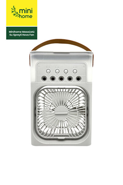 MiniHome 3'ü 1 Arada Nemlendirici, Gece Lambası ve Soğuk Buharlı Masa Tipi Fan