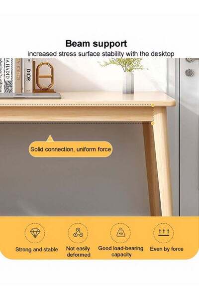 Taimi Wooden Modern Dinning Table, Computer Desk, Office Desk, with Solid Wood Legs, 80x60x75cm