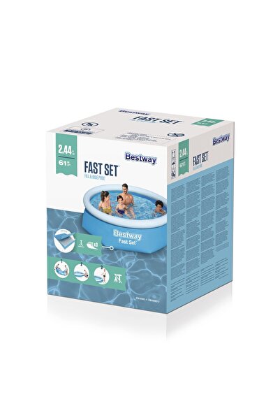 BESTWAY ® 57448 Fast Set™ Çember Şişme Havuz 2.44 M X 61 Cm