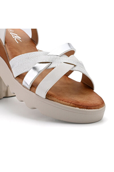 Tmall Women's Sandals, With Platform, Made of Eco-Leather, SA95, White